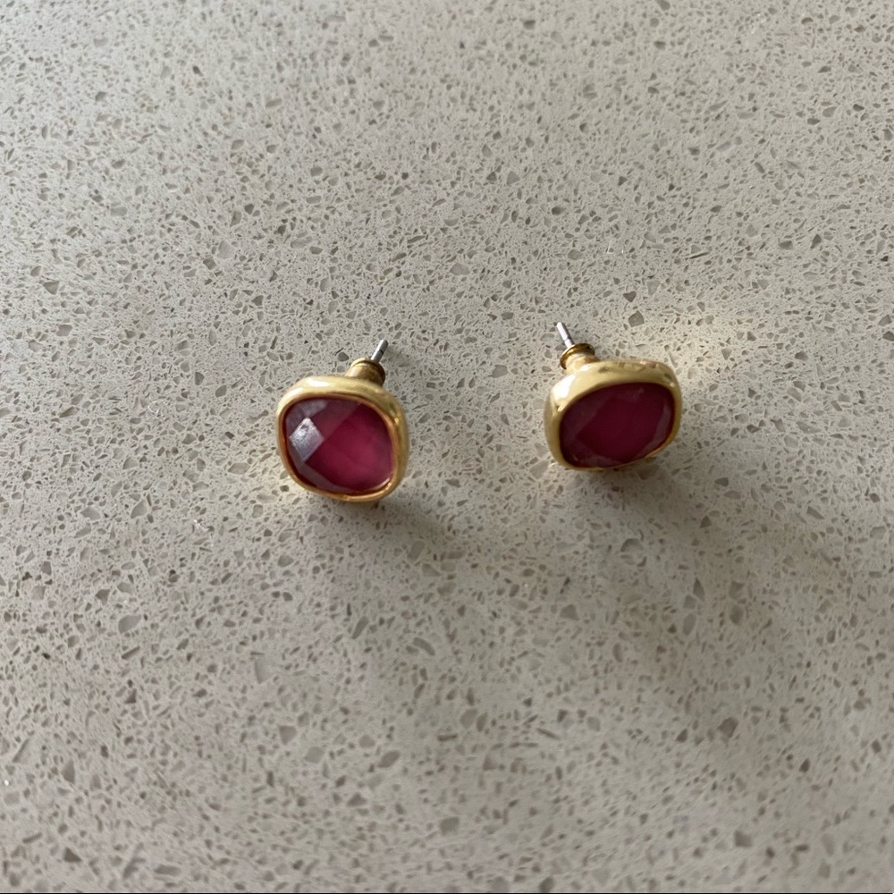 Nordstrom maroon earrings
